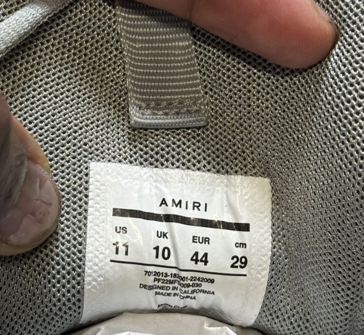 Amiri Bone Runner Grey