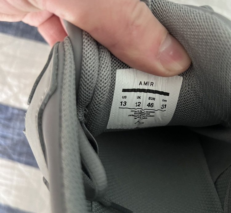 Amiri Bone Runner Grey