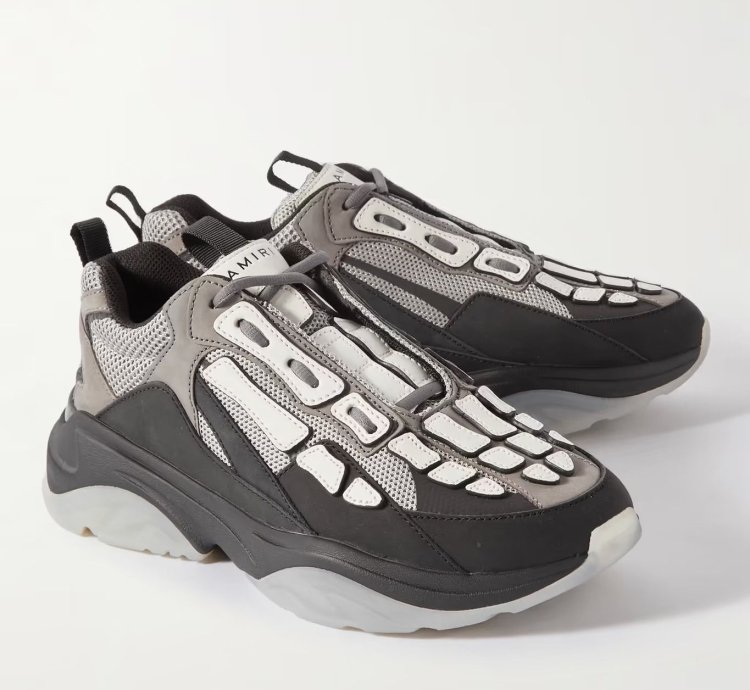 Amiri Bone Runner Grey Black