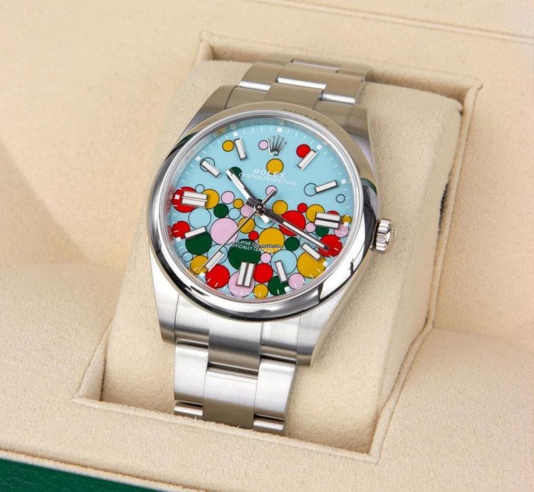 Rolex Oyster Perpetual 41 41mm Celebration Dial Stainless Steel 124300