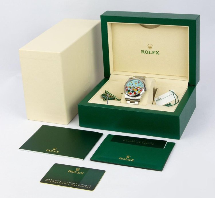 Rolex Oyster Perpetual 41 41mm Celebration Dial Stainless Steel 124300