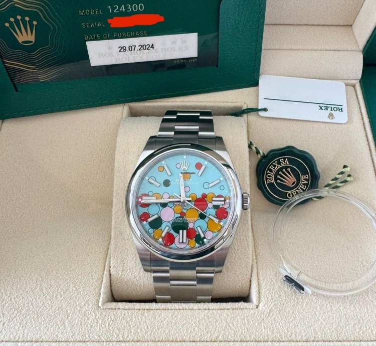 Rolex Oyster Perpetual 41 41mm Celebration Motif Dial Oyster