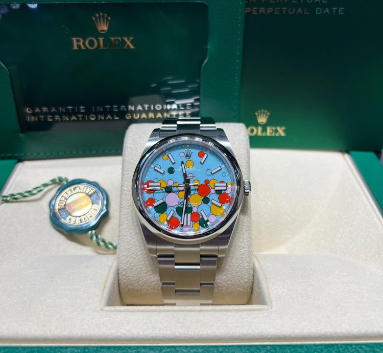 Rolex Oyster Perpetual 41 41mm Celebration Motif Dial Oyster