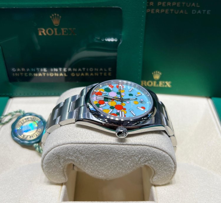 Rolex Oyster Perpetual 41 41mm Celebration Motif Dial Oyster
