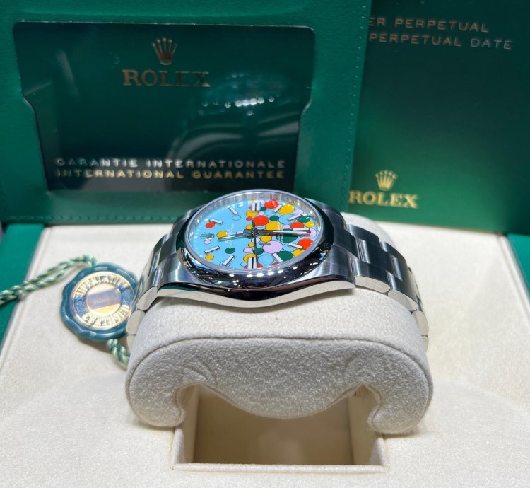 Rolex Oyster Perpetual 41 41mm Celebration Motif Dial Oyster