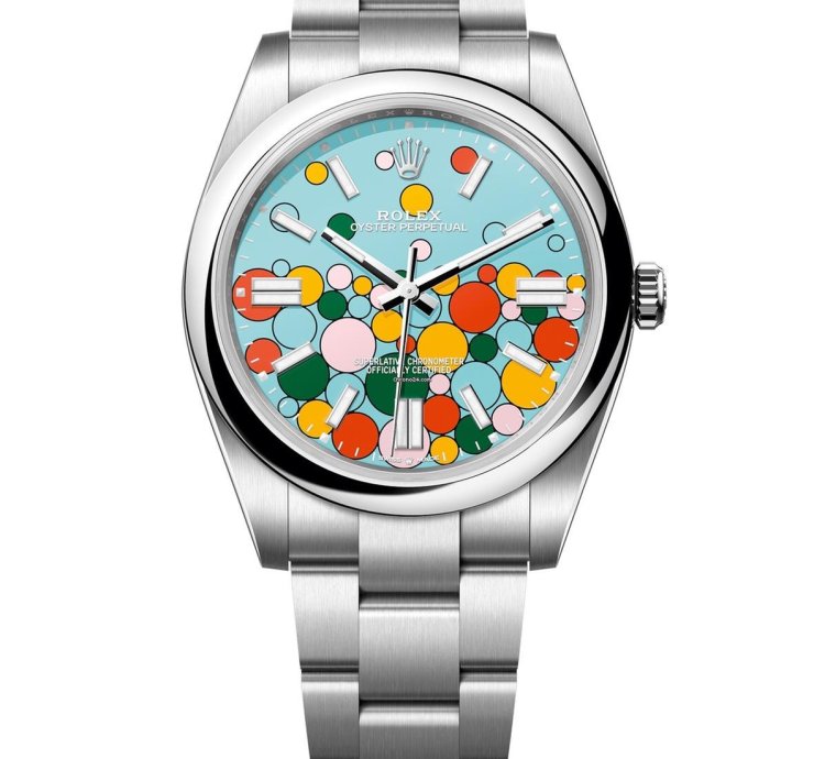 Rolex Oyster Perpetual 41 41mm Celebration Motif Dial Oyster