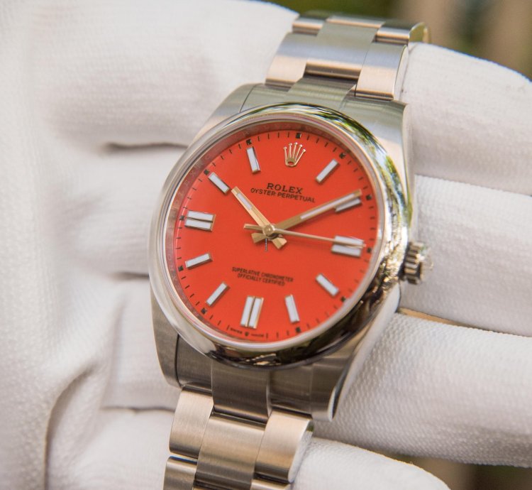 Rolex Oyster Perpetual 41 41mm Coral Red