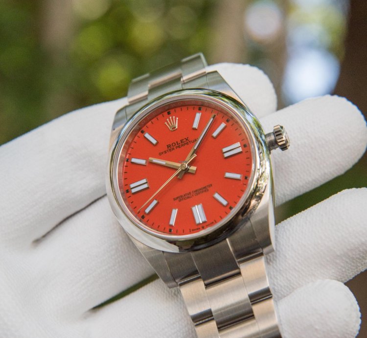 Rolex Oyster Perpetual 41 41mm Coral Red