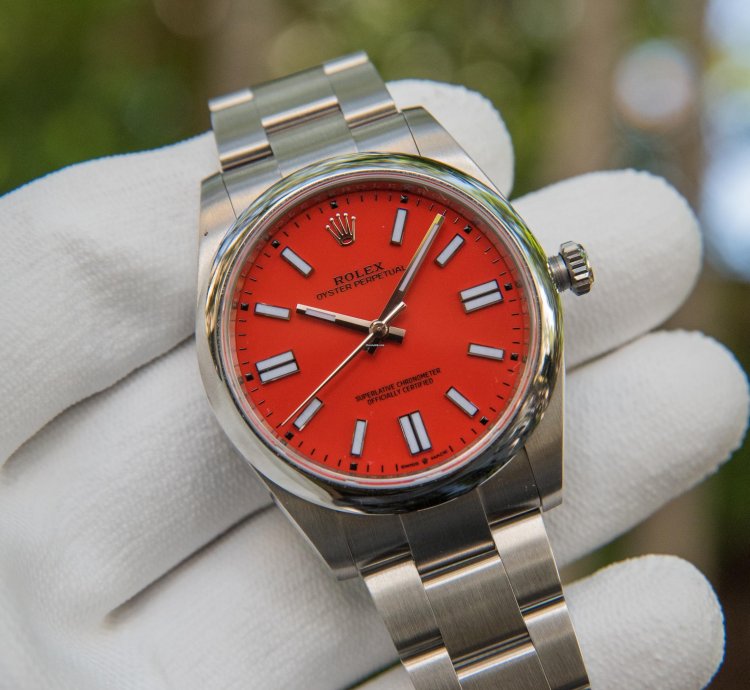 Rolex Oyster Perpetual 41 41mm Coral Red