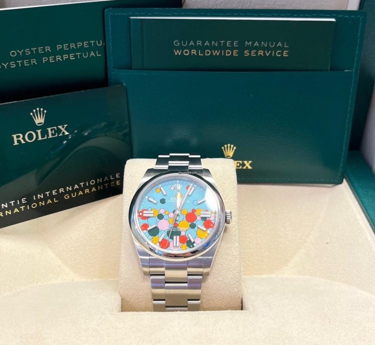 Rolex Oyster Perpetual 41 41mm New 2025 Celebration Dial 124300