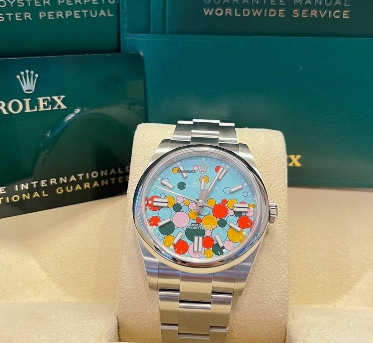 Rolex Oyster Perpetual 41 41mm New 2025 Celebration Dial 124300