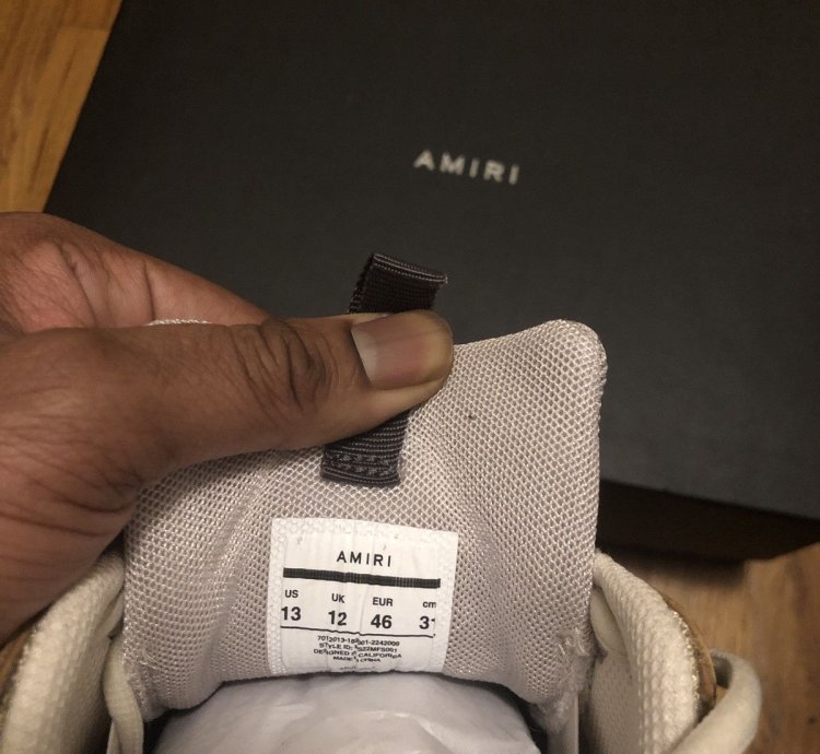Amiri Bone Runner Low Top-laced-up Sneakers