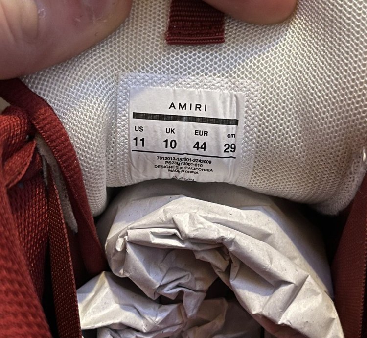 Amiri Bone Runner Red
