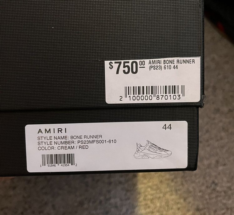 Amiri Bone Runner Red
