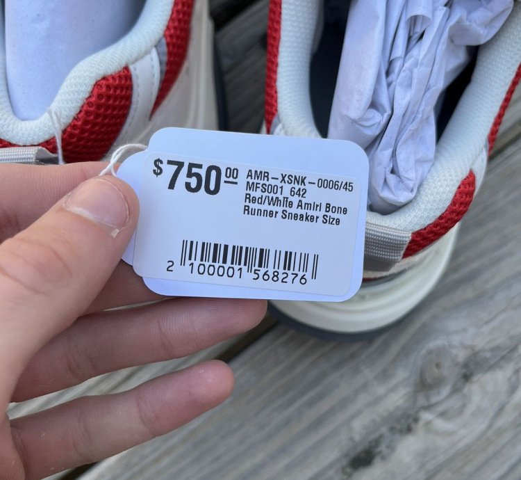 Amiri Bone Runner Red White