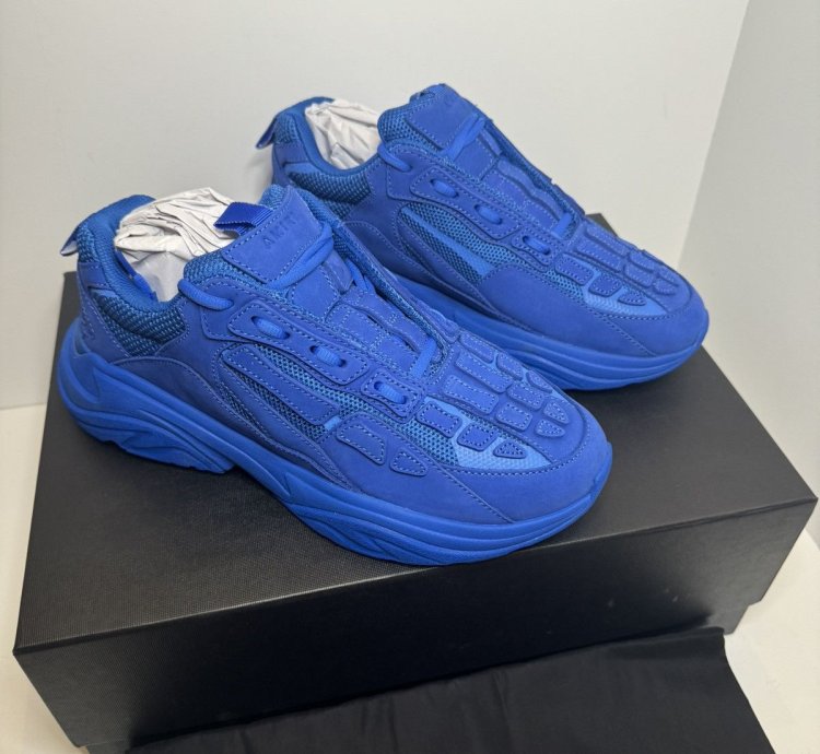 Amiri Bone Runner Royal Blue Sneakers Size 42 825