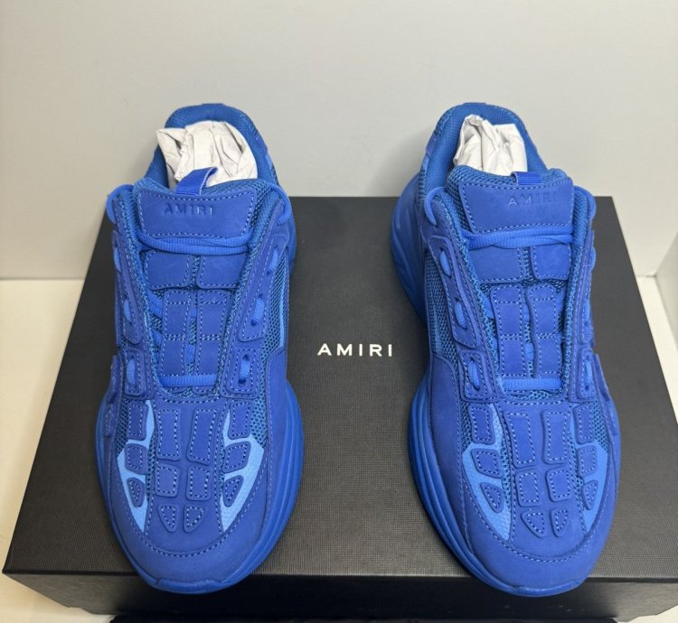 Amiri Bone Runner Royal Blue Sneakers Size 42 825