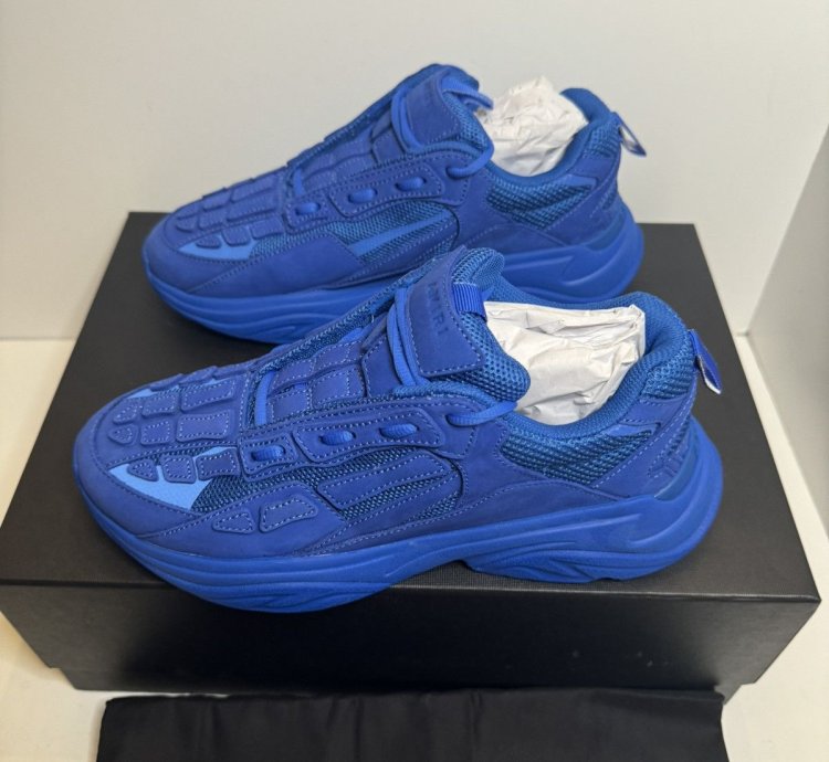 Amiri Bone Runner Royal Blue Sneakers Size 42 825