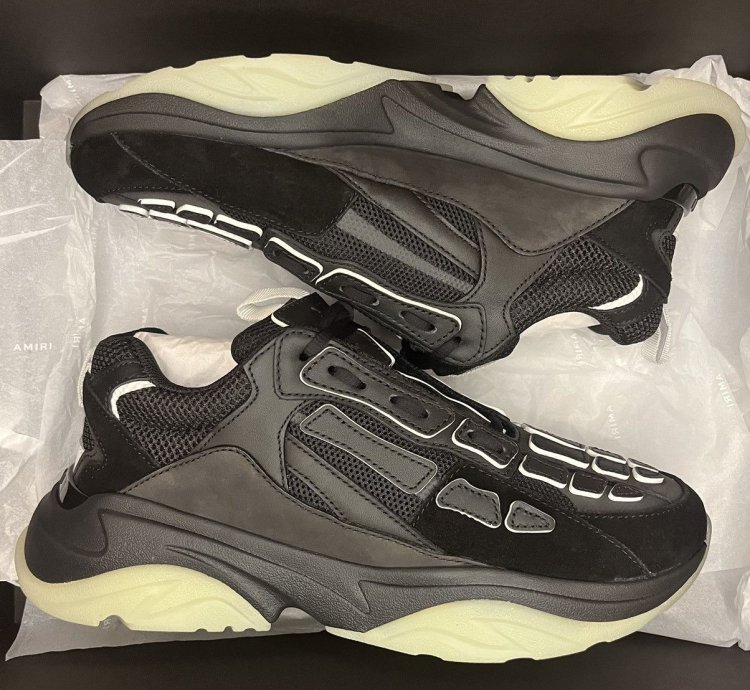 Amiri Bone Runner Sneaker black White