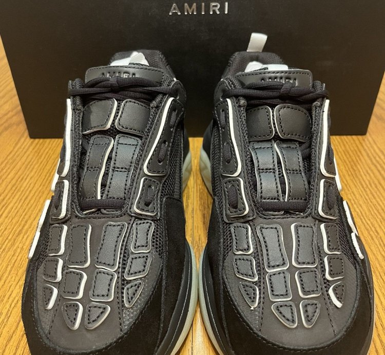 Amiri Bone Runner Sneaker black White