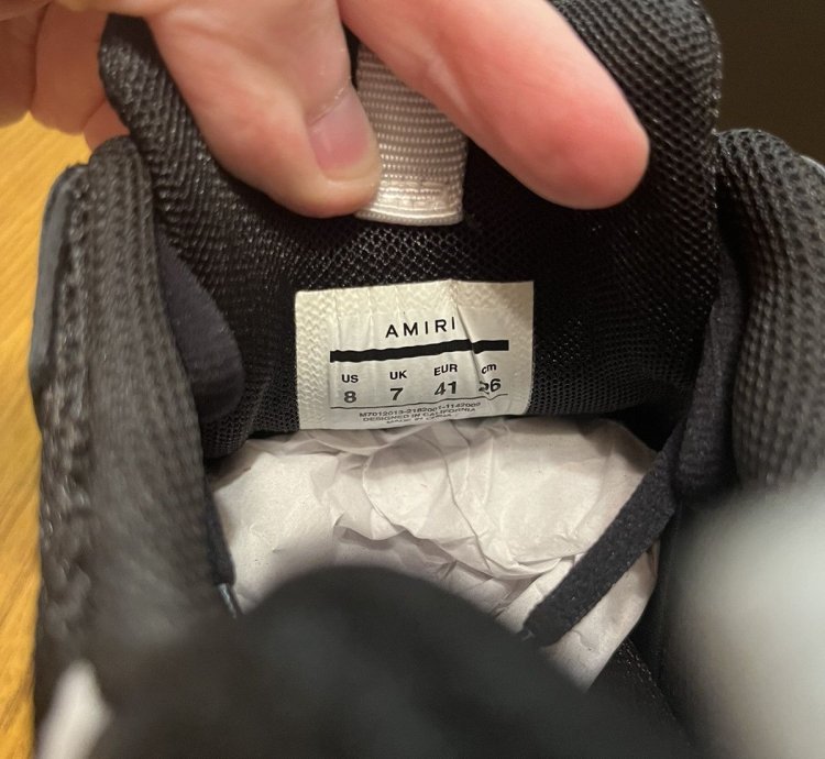 Amiri Bone Runner Sneaker black White