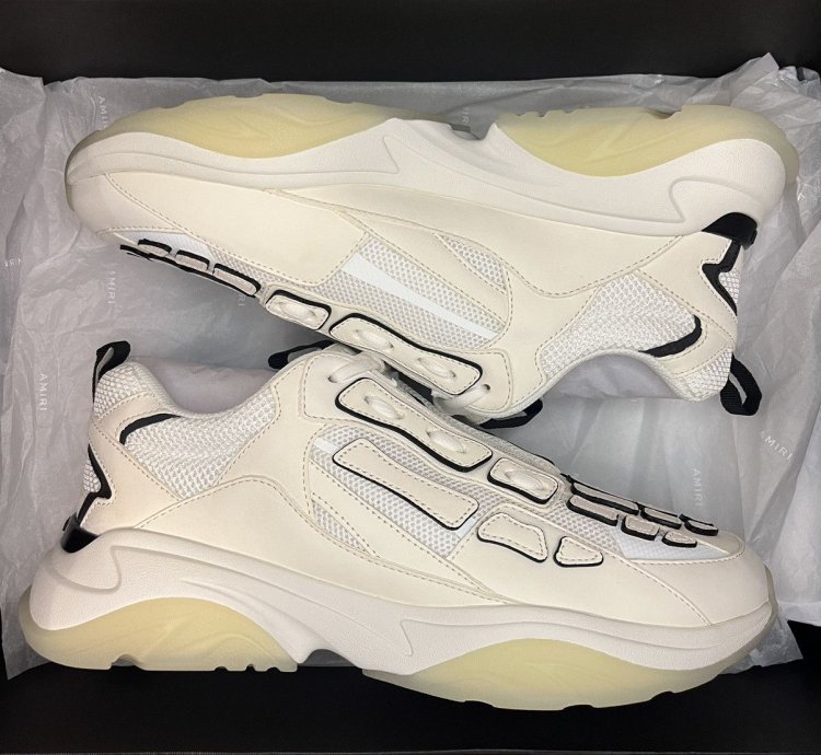 Amiri Bone Runner Sneaker white Black