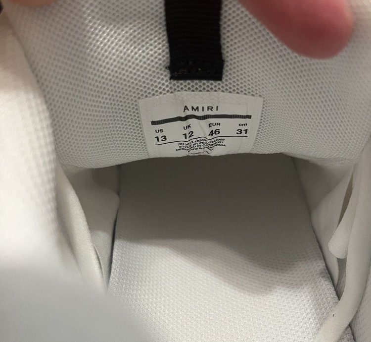 Amiri Bone Runner Sneaker white Black
