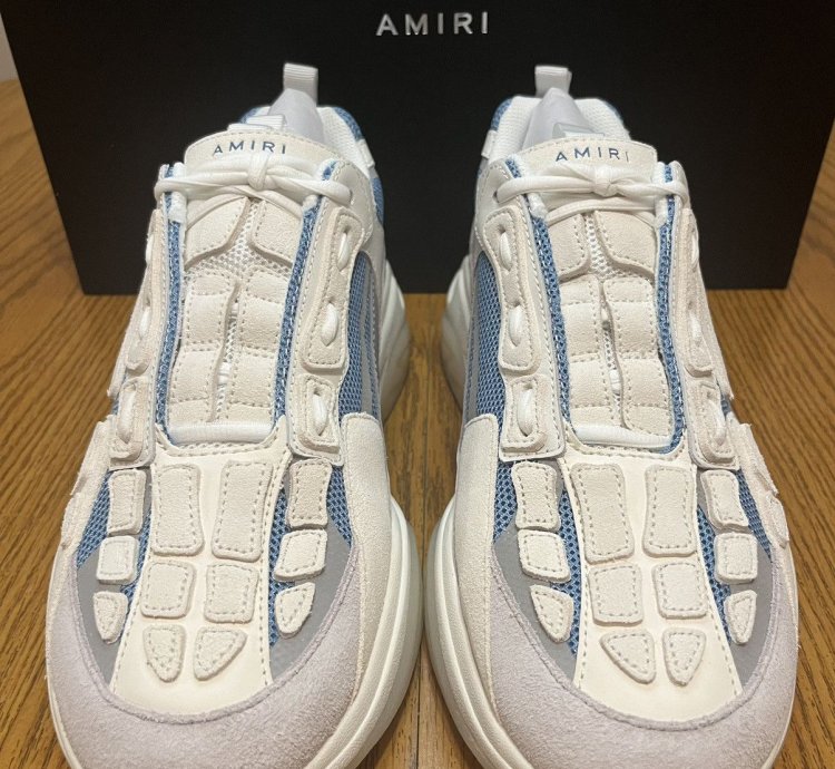 Amiri Bone Runner Sneaker white Teal