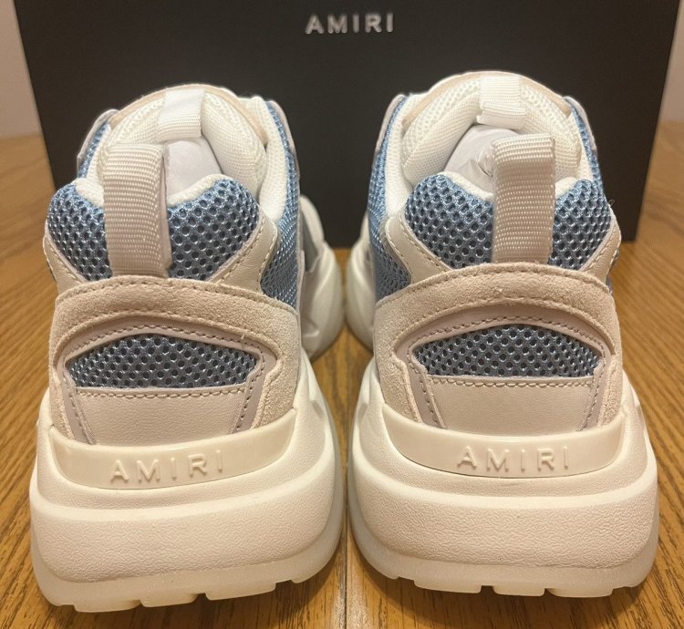 Amiri Bone Runner Sneaker white Teal