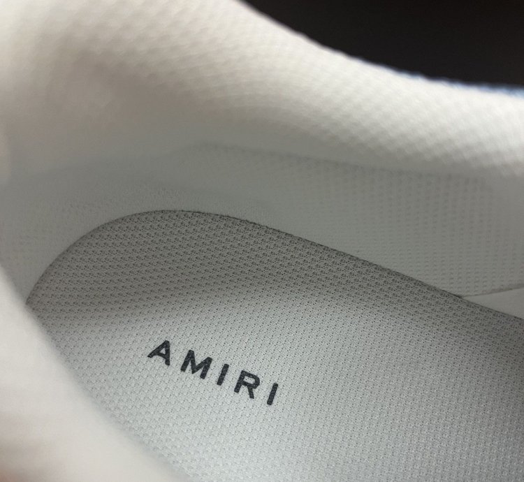 Amiri Bone Runner Sneaker white Teal