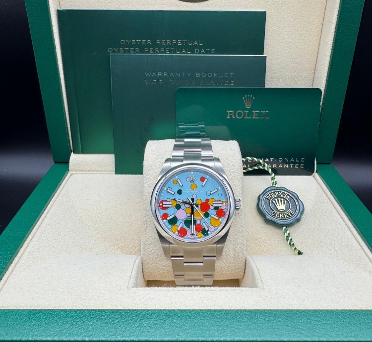 Rolex Oyster Perpetual 41 Celebration Dial Unworn