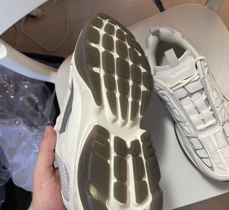 Amiri Bone Runner Sneakers Grey