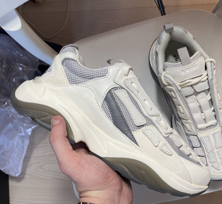 Amiri Bone Runner Sneakers Grey