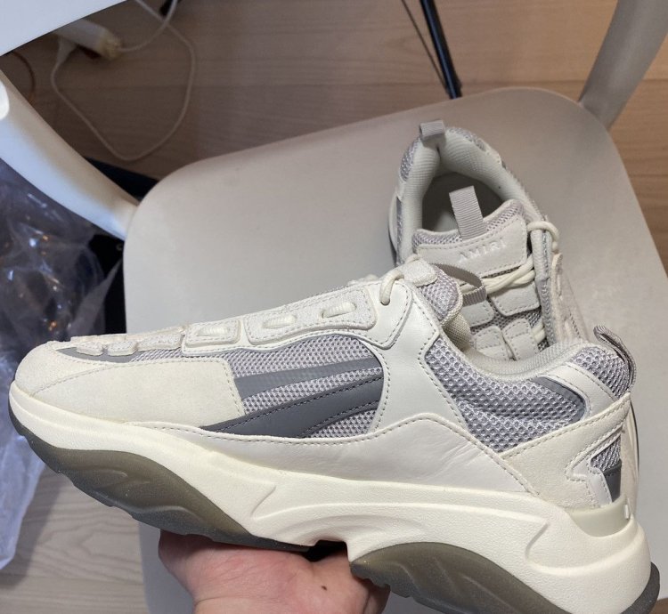 Amiri Bone Runner Sneakers Grey