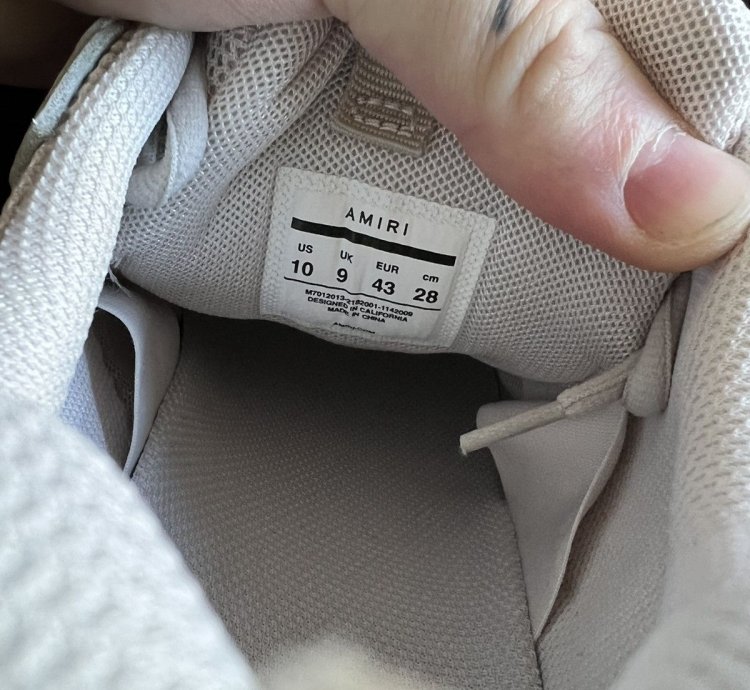 Amiri Bone Runner Sneakers Sz Us10m