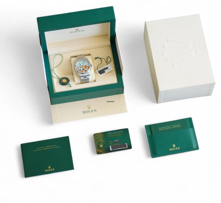 Rolex Oyster Perpetual 41 Celebration-motif Dial 124300