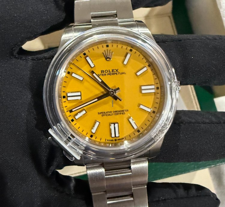 Rolex Oyster Perpetual 41 Fully Stickered Brand New Unworn Full Set