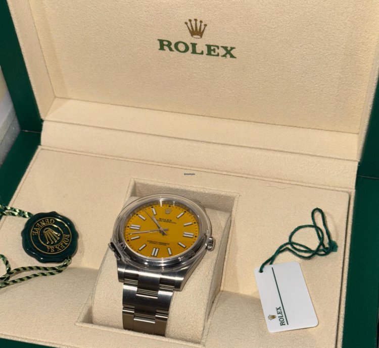 Rolex Oyster Perpetual 41 Fully Stickered Brand New Unworn Full Set