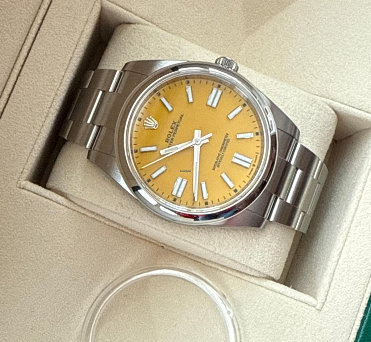 Rolex Oyster Perpetual 41 Fully Stickered Brand New Unworn Full Set