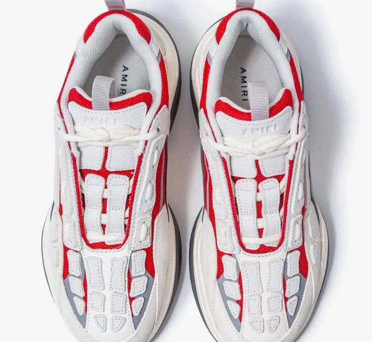 Amiri Bone Runner White And Red