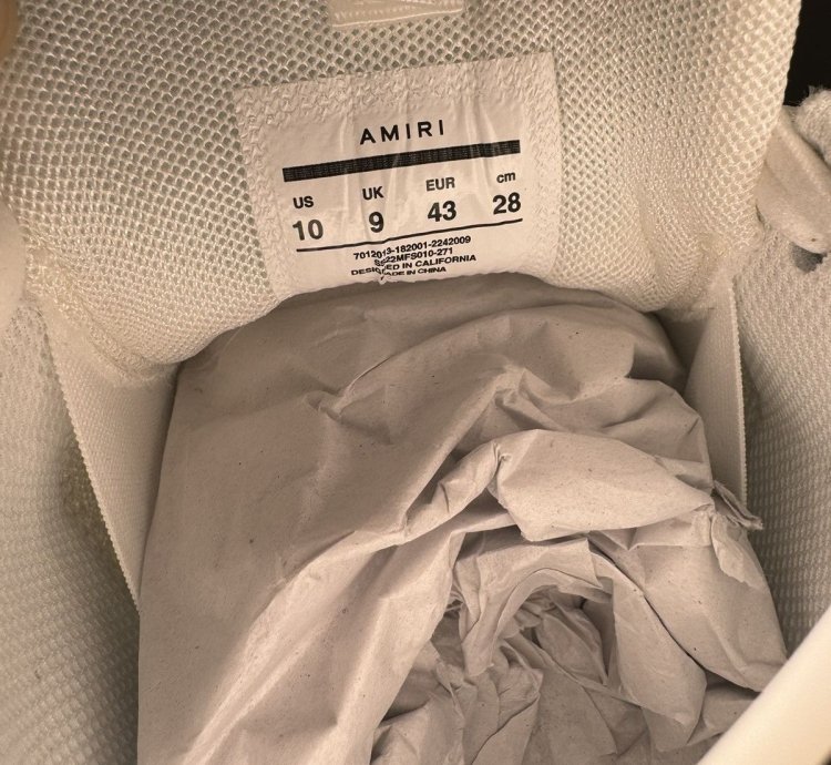 Amiri Bone Runner White New With Box