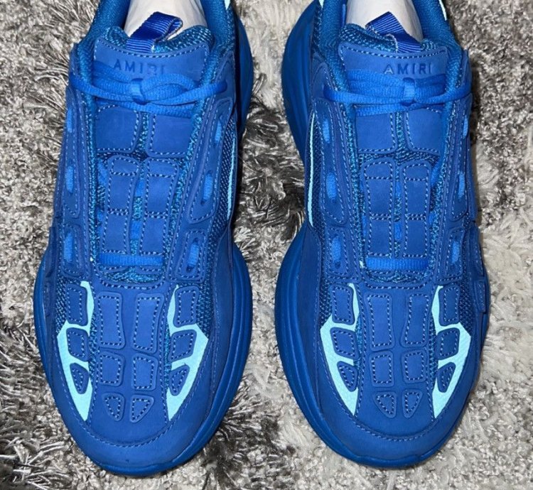 Amiri Bone Runners Blue Sneakers