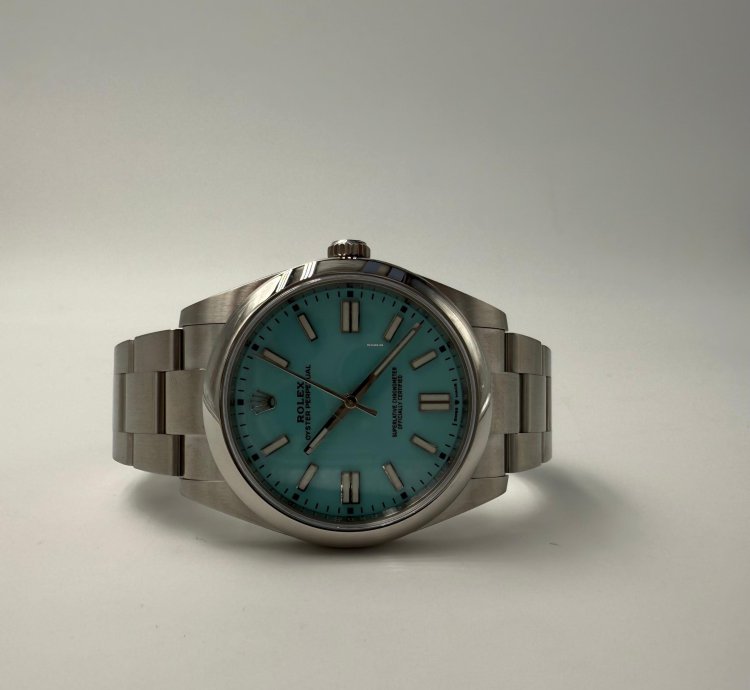 Rolex Oyster Perpetual 41 Tiffany Blue Dial - Full Set
