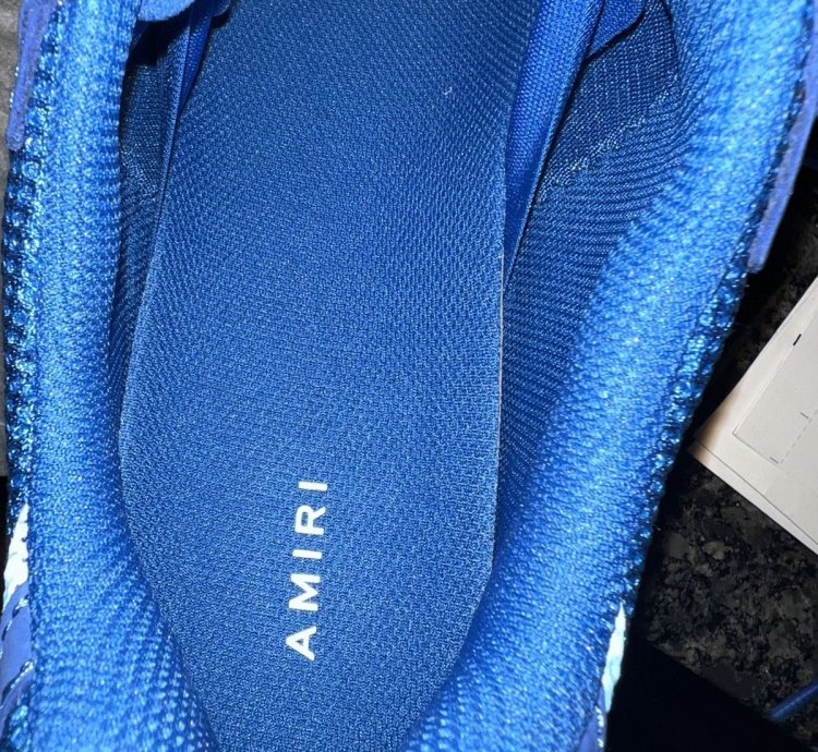 Amiri Bone Runners Blue Sneakers