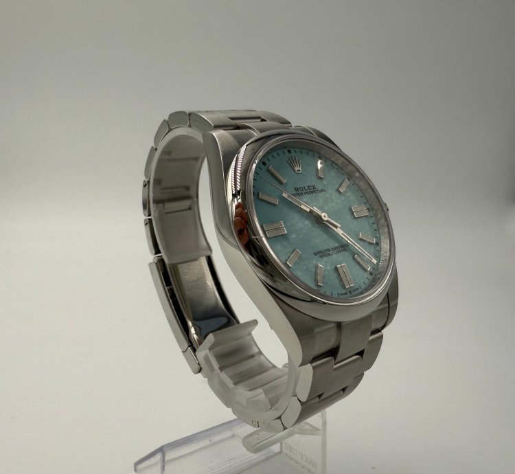 Rolex Oyster Perpetual 41 Tiffany Blue Dial - Full Set