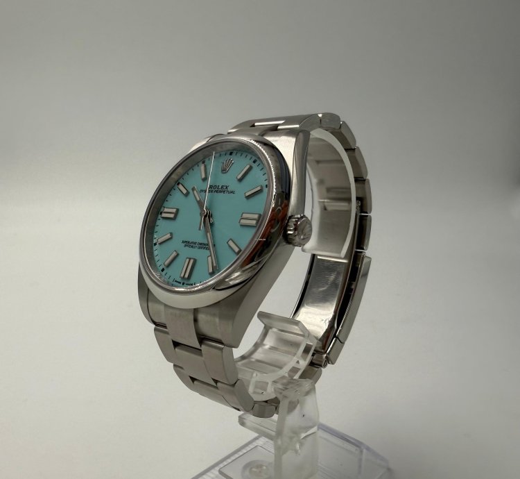 Rolex Oyster Perpetual 41 Tiffany Blue Dial - Full Set