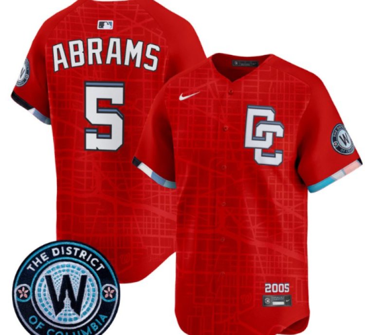 Cj Abrams Jersey 5 Washington Nationals 2025 City Connect Vapor Premier Limited Stitched Red