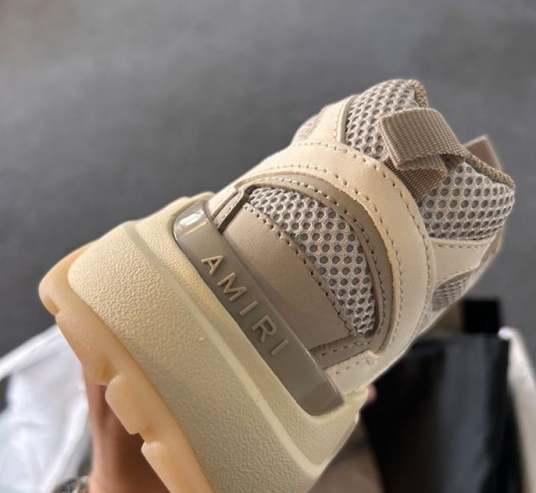 Amiri Bone Runners Stone Grey