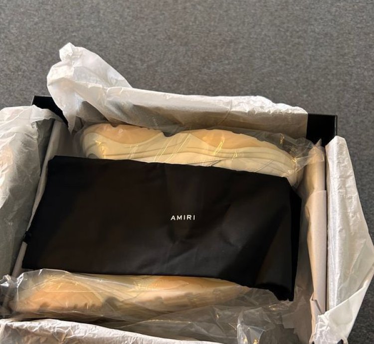 Amiri Bone Runners Stone Grey