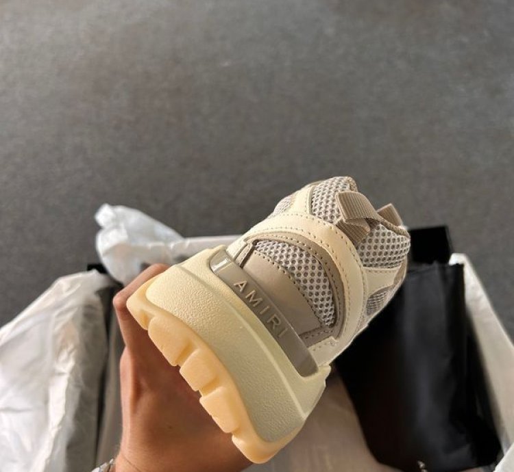 Amiri Bone Runners Stone Grey